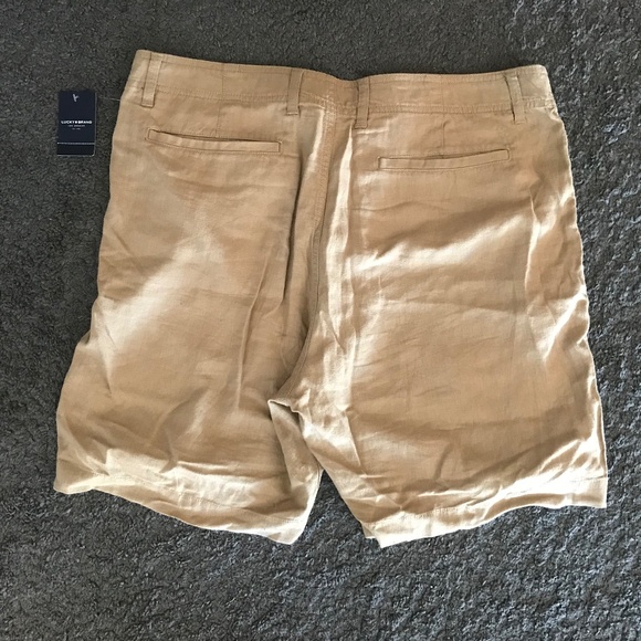 LUCKY BRAND Men’s Linen Shorts - Picture 2 of 4